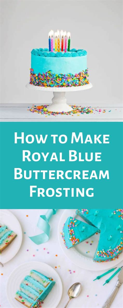 How To Make Royal Blue Buttercream Frosting Butter Cream Frosting
