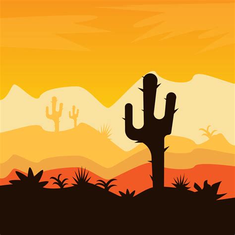 Cactus In The Desert Download Free Vectors Clipart Graphics And Vector Art