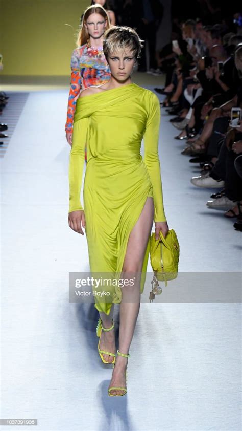 Edie Campbell Walks The Runway At The Versace Show During Milan News