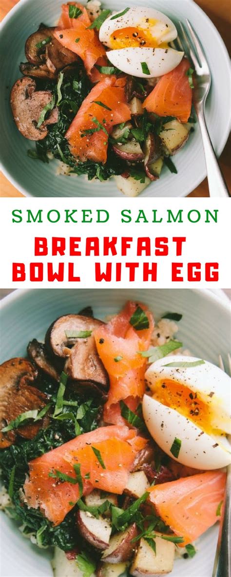 Smoked Salmon Breakfast Bowl With Egg
