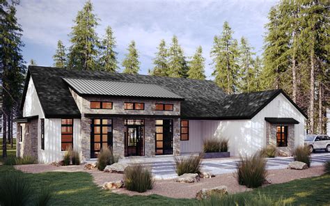 Modern Farmhouse Custom Home — Stone Aspen Signature Builders Castle