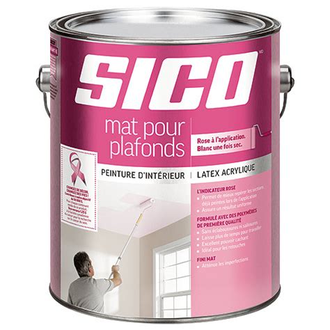 Mat Pour Plafonds Dintérieur Sico Latex Acrylique Fini Mat 378 L