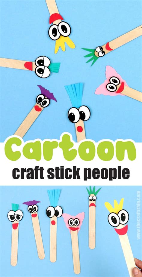 Cartoon Stick Puppets The Craft Train
