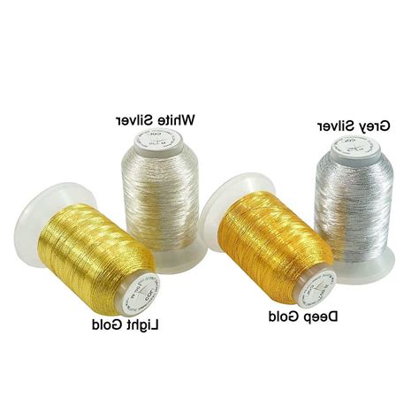 New Brothread 4pcs Metallic Embroidery Machine Thread Kit