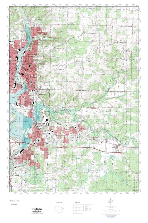 Mytopo Wausau East Wisconsin Usgs Quad Topo Map