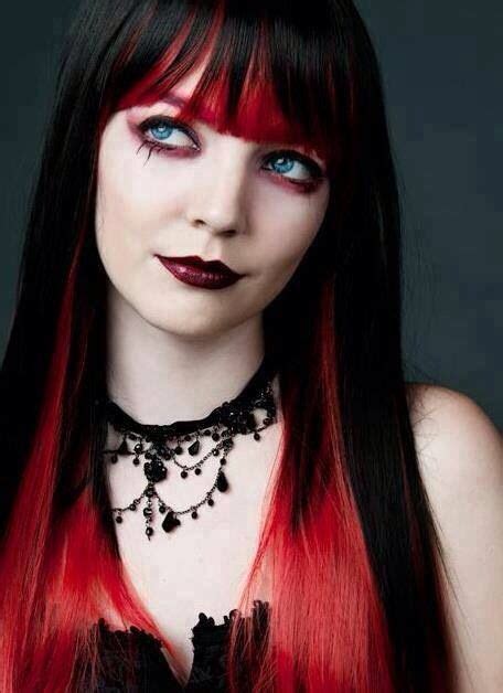 Karma Red Black Hair Gothic Hairstyles Hair Styles Black Red Hair