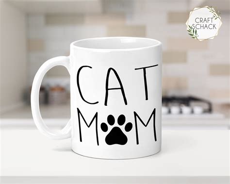 Personalized Cat Mom Mug Cat Lover T Cat Mothers Day Etsy