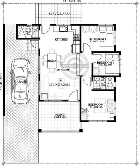 Best Simple 3 Bedroom House Plans With Garage Best New Home Floor Plans