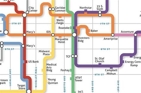Downtown Minneapolis Skyway System Map