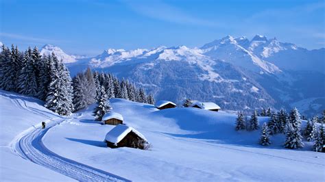 Photographie Hiver Montagne Blanc Nature Paysage Snow Countryside Fond