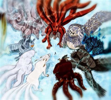 Download The Nine Tailed Beasts Unleashed In Naruto Shippuden Wallpaper