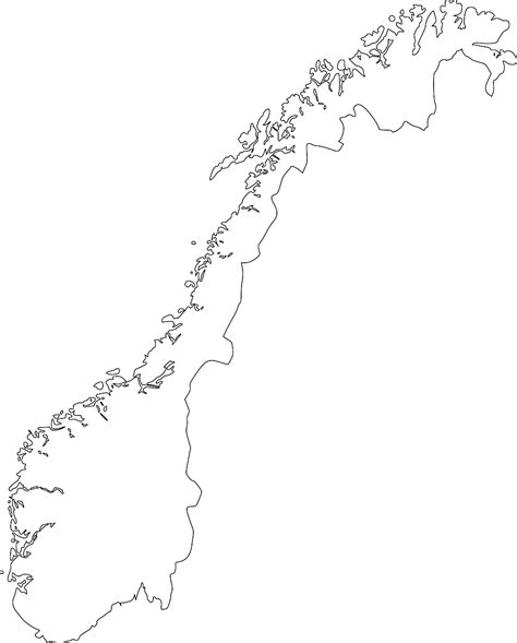 Noruega Mapa País Gráfico vetorial grátis no Pixabay