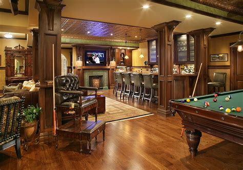 Roomreveal Pub Inspired Basementbar And Pool Table By Carisa Mahnken Home Pub Bars For