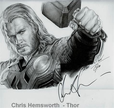 Thor Zeichnung Bleistift