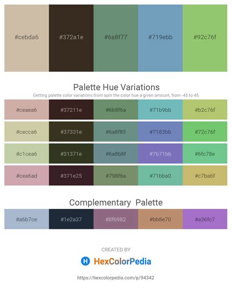 11019 Tan Color Schemes Hexcolorpedia