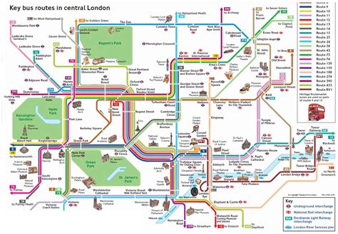 Key Bus Routes In Central London Ott Disp Bbs