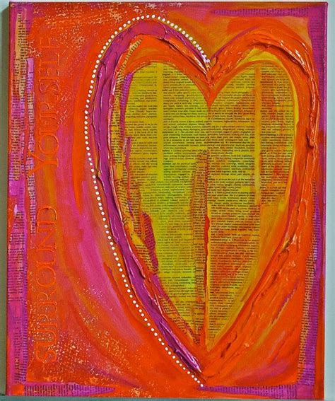 A Passionate Heart Mixed Media Painting Mixed Media Art Altered