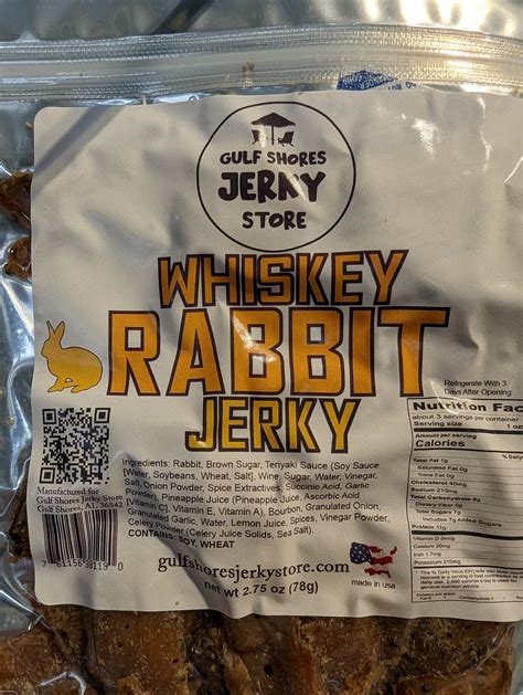 Rabbit Jerky From Gulf Shores Jerky Store