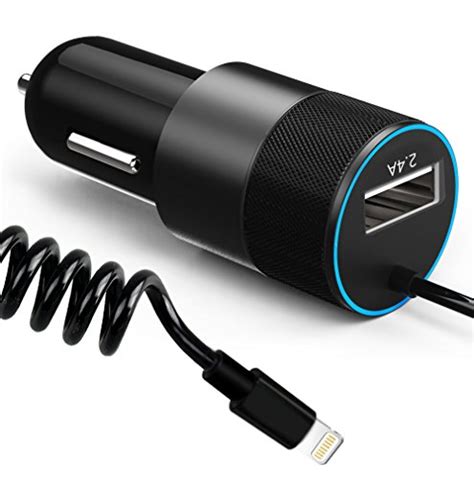 Iphone Car Charger Aonear 24w48a Car Charger Adapter With Coiled