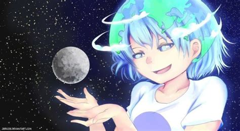 Earth Chan By Jericoe La Tierra Dibujo Fondo De Pantalla De Anime