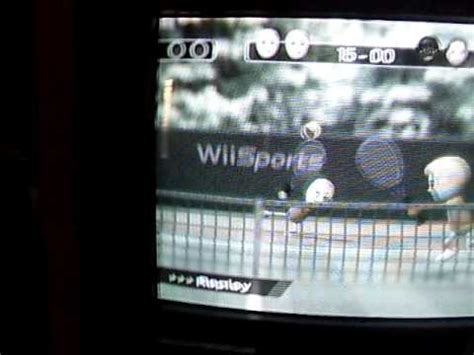 How To Beat Sarah And Elisa In Wii Sports Tennis Youtube