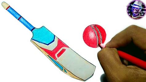 Cricket Bat Drawing Free Download On Clipartmag