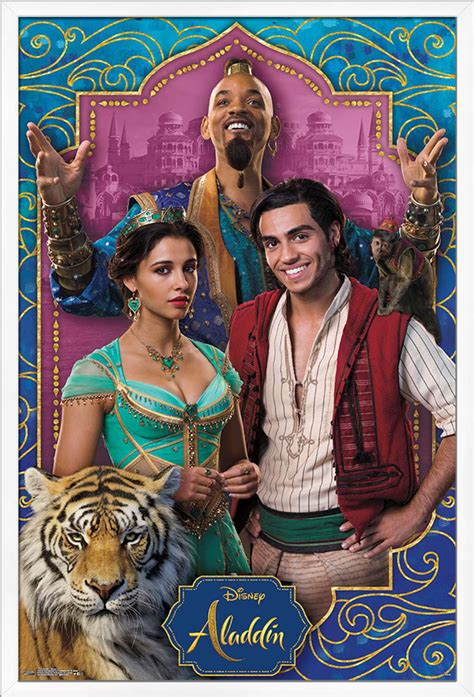 Disney Aladdin Group Wall Poster 22375 X 34 Framed