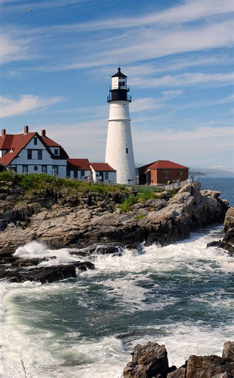 Portland Head Lighthouse Its A Beautiful Place Maine Usa Cape