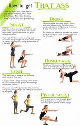 Images of Exercise Routines Glutes