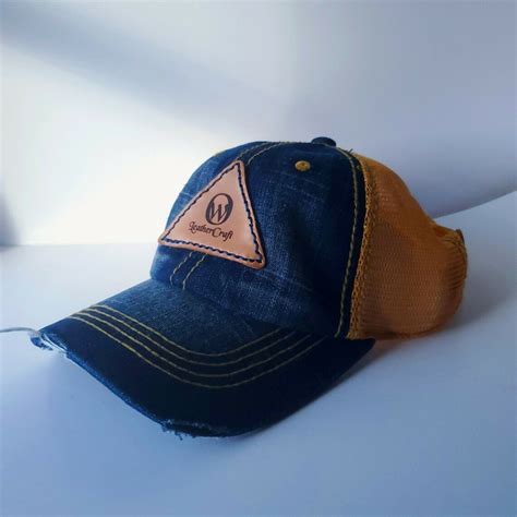 Personalized Dad Hat With Custom Leather Patch Etsy