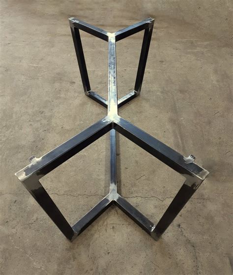Steel Dining Table Base Contemporary Metal Table Base Modern Etsy In