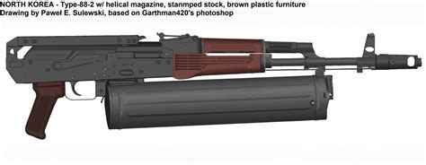 Artstation North Korea Type 88 2 Rifle With Helical Magazine