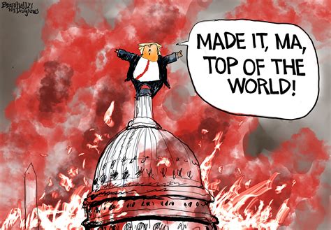 Political Cartoon Us Trump Capitol Mob Violence Riot The Week