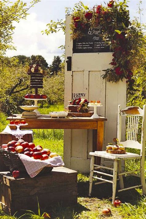 Rustic Old Door Wedding Decoration Ideas - Hi Miss Puff
