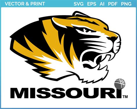 Missouri Tigers Alternate Logo 1996 College Sports Vector SVG