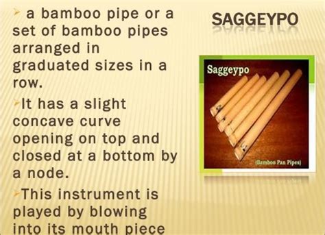 A Set Of Bamboo Pipes In A Row A Saggeypo B Tongatong C Kubing D