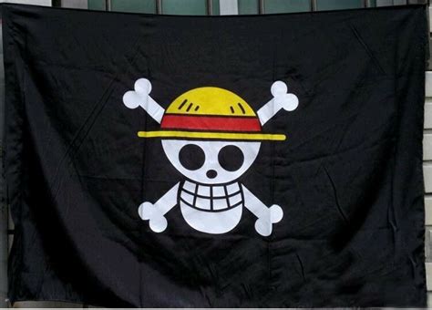 One Piece Straw Hat Monkey·d·luffy Pirate Flag Ebay