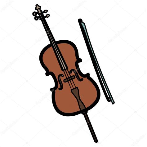 Dibujos De Violines Violín Con Notas Musicales En El Fondo