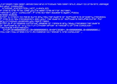 Windows Xp Bsod Remake By Hebrew2014 On Deviantart