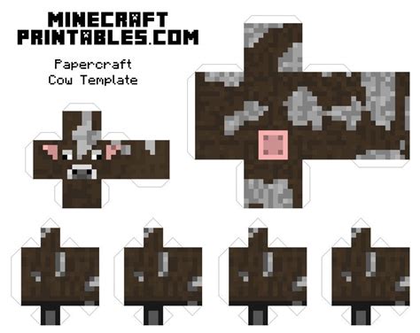 Minecraft Cow Printable Minecraft Sheep Minecraft Blocks Minecraft