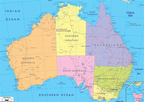 Peta Australia Lengkap Thegorbalsla