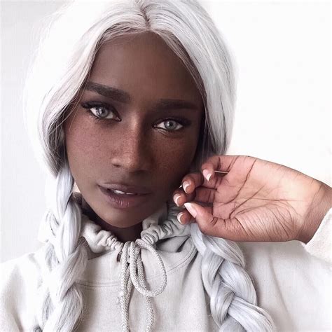 Meyong Ig Melvnin Gambian Most Beautiful Faces Silver Hair