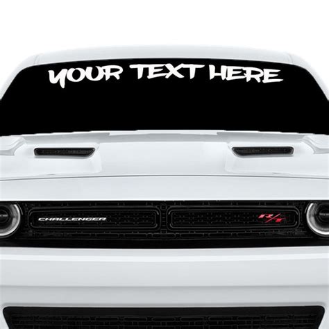 dodge challenger windshield banners etsy