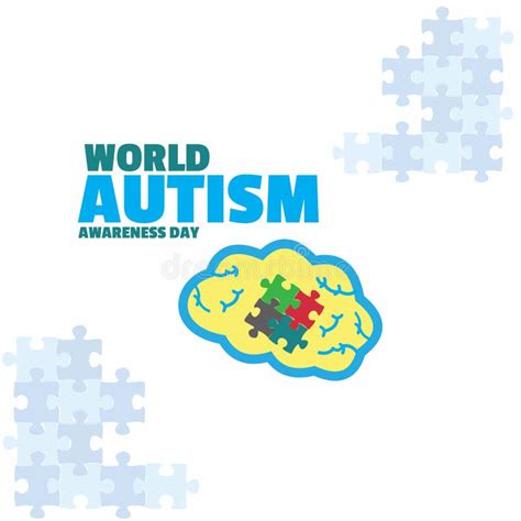 Greetings For World Autism Awareness Day In Vector Form Stock Vector