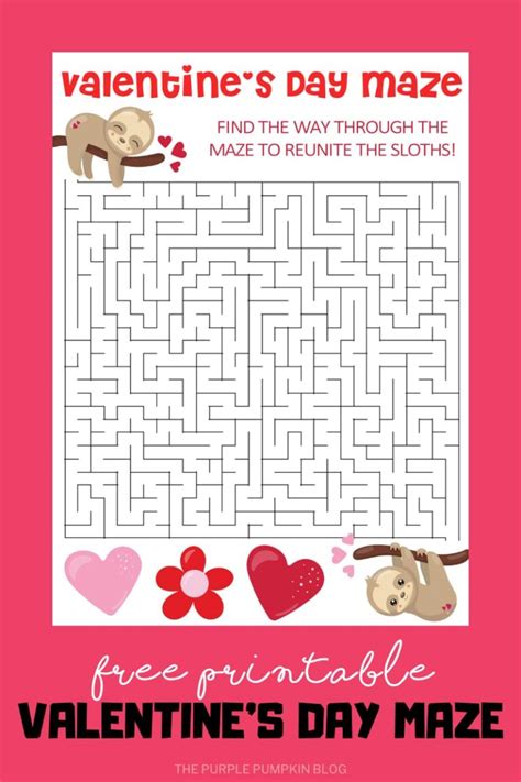 Free Printable Valentine S Day Mazes Fun Activities For Valentine S Day