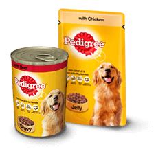 Can of pedigree chopped ground dinner chicken and rice canned dog food; Dog Diet: What Should I Feed My Dog?| Pedigree®