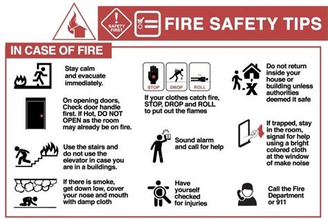 Fire Safety Tips Stay Calm And Evacuate Immediately On Opening Doors