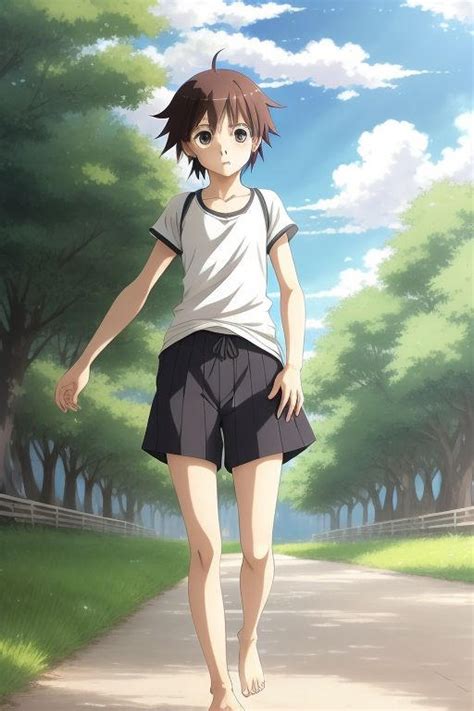 Anime Art Of Barefoot Tomboy 14 By Mpkred6 On Deviantart