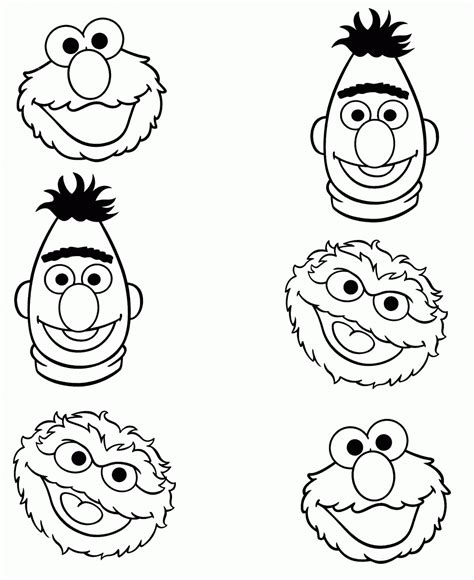 Sesame Street Count Coloring Page Coloring Pages