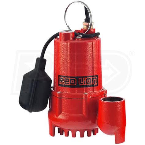 Red Lion RL SC T HP Cast Iron Submersible Sump Pump W Tether Float Switch Red Lion